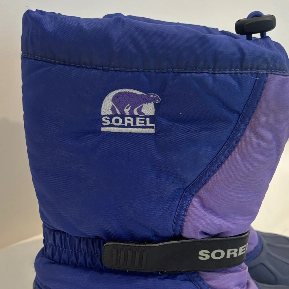 Sorel Flurry Blue and Lavender Winter Snow Boots